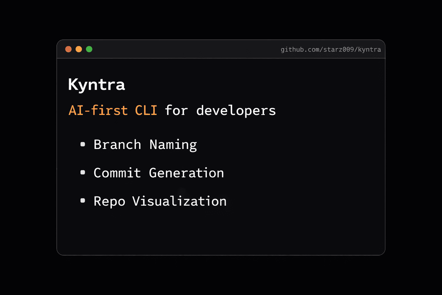 Kyntra CLI project thumbnail